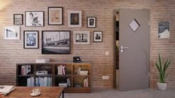 HÖRMANN Innentür Taupe RAL 7048 Lack ProLine Mit Lichtausschnitt LA-6 Raute -Türen Verkauf 2.2 innentueren baseline la 6 ral7048 225568 stilwelt front