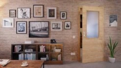 HÖRMANN Innentür Wildeiche Quer Duradecor ProLine Mit Lichtausschnitt LA 7 -Türen Verkauf 2.2 innentueren baseline la 7 cross wildeiche 214852 stilwelt front