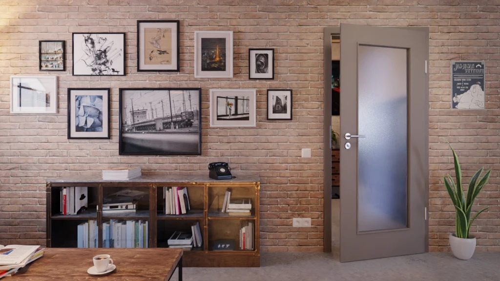 HÖRMANN Innentür Taupe RAL 7048 Lack ProLine Mit Lichtausschnitt LA-8 3 HÖRMANN Innentür Taupe RAL 7048 Lack ProLine Mit Lichtausschnitt LA-8 - Image 3