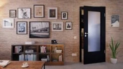 HÖRMANN Innentür Schwarz RAL 9005 Lack ProLine Mit Lichtausschnitt LA-DIN -Türen Verkauf 2.2 innentueren baseline la din ral9005 221172 stilwelt front