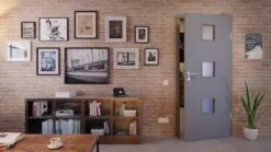 HÖRMANN Innentür Ultramatt Staubgrau Duradecor Proline Concepto Mit Lichtausschnitt LA 10 -Türen Verkauf 2.2 innentueren concepto la 10 ultramatt staubgrau 226307 stilwelt front