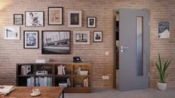 HÖRMANN Innentür Ultramatt Staubgrau Duradecor Proline Concepto Mit Lichtausschnitt LA 24 Bandseitig -Türen Verkauf 2.2 innentueren concepto la 24 b ultramatt staubgrau 226309 stilwelt front