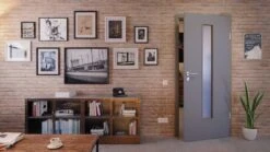 HÖRMANN Innentür Ultramatt Staubgrau Duradecor Proline Concepto Mit Lichtausschnitt LA 24 Mittig -Türen Verkauf 2.2 innentueren concepto la 24 m ultramatt staubgrau 226310 stilwelt front