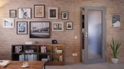 HÖRMANN Innentür Ultramatt Staubgrau Duradecor Proline Concepto Mit Lichtausschnitt LA 27 -Türen Verkauf 2.2 innentueren concepto la 27 ultramatt staubgrau 226312 stilwelt front