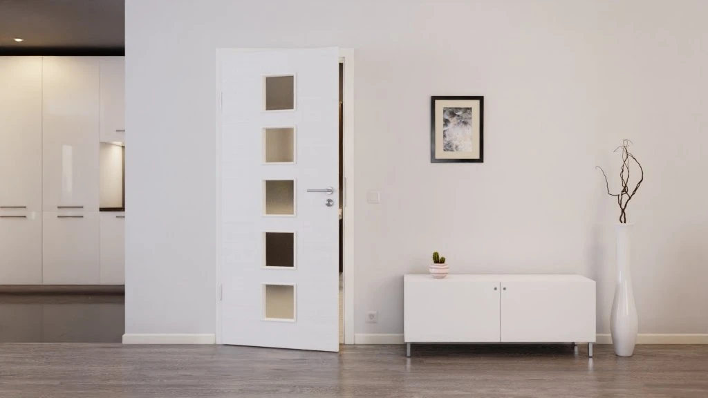 HÖRMANN Innentür Leinen Weiß Duradecor Proline Concepto Mit Lichtausschnitt LA 5 2 HÖRMANN Innentür Leinen Weiß Duradecor Proline Concepto Mit Lichtausschnitt LA 5 - Image 2