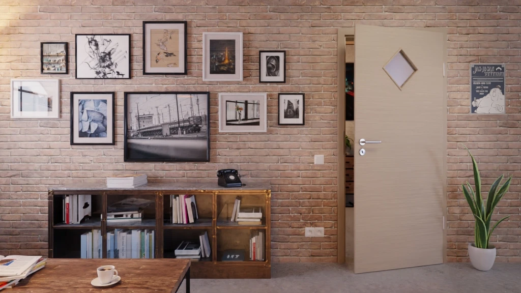 HÖRMANN Innentür Schiefer Taupe Duradecor Proline Concepto Mit Lichtausschnitt LA 6 3 HÖRMANN Innentür Schiefer Taupe Duradecor Proline Concepto Mit Lichtausschnitt LA 6 - Image 3