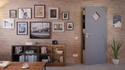 HÖRMANN Innentür Ultramatt Staubgrau Duradecor Proline Concepto Mit Lichtausschnitt LA 6 Raute -Türen Verkauf 2.2 innentueren concepto la 6 ultramatt staubgrau 226303 stilwelt front