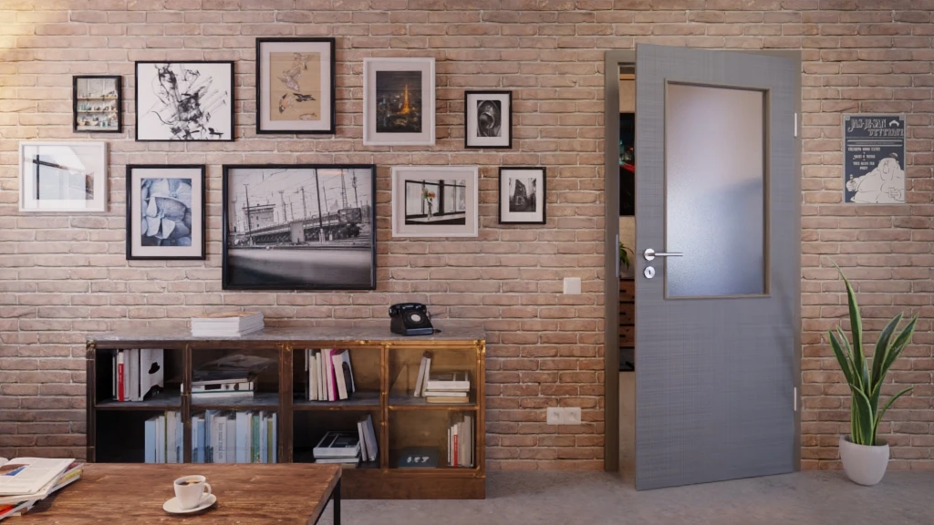 HÖRMANN Innentür Leinen Staubgrau Duradecor Proline Concepto Mit Lichtausschnitt LA 7 3 HÖRMANN Innentür Leinen Staubgrau Duradecor Proline Concepto Mit Lichtausschnitt LA 7 - Image 3