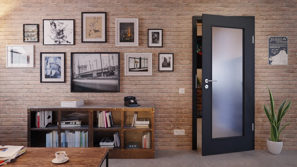 HÖRMANN Innentür Ultramatt Anthrazit Duradecor Proline Concepto Mit Lichtausschnitt LA 8 2 HÖRMANN Innentür Ultramatt Anthrazit Duradecor Proline Concepto Mit Lichtausschnitt LA 8 - Image 2