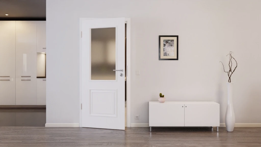 HÖRMANN Innentür Georgia 2 Esche Weiß Duradecor ClassicLine Mit Lichtausschnitt LA 3 HÖRMANN Innentür Georgia 2 Esche Weiß Duradecor ClassicLine Mit Lichtausschnitt LA - Image 3