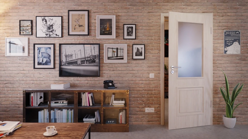 HÖRMANN Innentür Georgia 2 Gebürstete Salzeiche Duradecor ClassicLine Mit Lichtausschnitt LA 3 HÖRMANN Innentür Georgia 2 Gebürstete Salzeiche Duradecor ClassicLine Mit Lichtausschnitt LA - Image 3