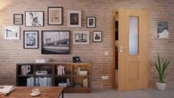 HÖRMANN Innentür Georgia 5 Weißeiche Duradecor ClassicLine Mit Lichtausschnitt LA -Türen Verkauf 2.2 innentueren georgia 05 la weisseiche 189991 stilwelt front