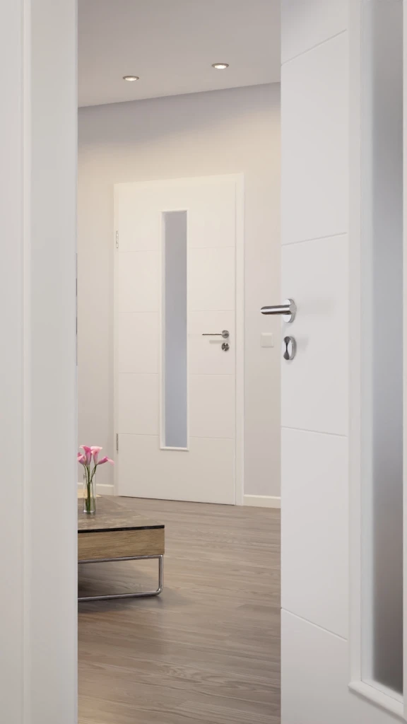 HÖRMANN Innentür Stripe 15 Verkehrsweiß RAL 9016 Duradecor DesignLine Mit Lichtausschnitt LA 24 3 HÖRMANN Innentür Stripe 15 Verkehrsweiß RAL 9016 Duradecor DesignLine Mit Lichtausschnitt LA 24 - Image 3