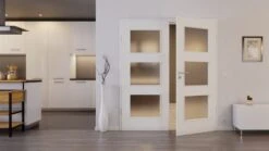 HÖRMANN Doppelflügeltür Verkehrsweiß RAL 9016 Duradecor ProLine Mit Lichtausschnitt LA 11 Mit Zarge -Türen Verkauf 2.2 fluegeltueren baseline duradecor glatt la 11 ral9016 159251 stilwelt front