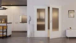 HÖRMANN Doppelflügeltür Verkehrsweiß RAL 9016 Duradecor ProLine Mit Lichtausschnitt LA-DIN Mit Zarge -Türen Verkauf 2.2 fluegeltueren baseline duradecor glatt la din ral9016 159247 stilwelt front