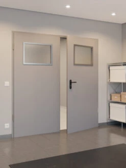 HÖRMANN Innentür-Set 2-flg. Innentür OIT 40-2 Mit Lichtausschnitt LA-B5 Inkl. Eckzarge -Türen Verkauf 2.2 funktionstueren oit 40 la b5 verzinkt 150870 stilwelt closeup