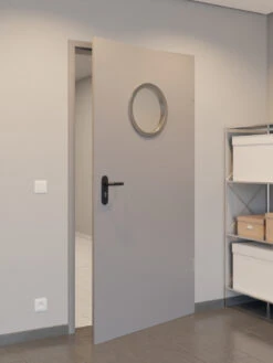 HÖRMANN Innentür-Blatt OIT 40-1 Stahl Mit Lichtausschnitt LA Rund -Türen Verkauf 2.2 funktionstueren oit 40 la rund verzinkt 150806 stilwelt closeup 1