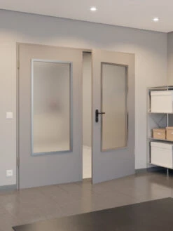 HÖRMANN Innentür-Set 2-flg. Innentür ZK Mit Lichtausschnitt LA-B7 Inkl. Eckzarge -Türen Verkauf 2.2 funktionstueren zk la b7 verzinkt 150866 stilwelt closeup