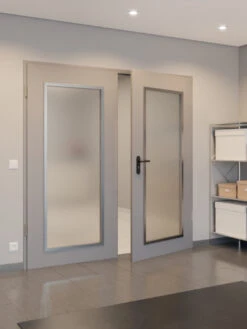 HÖRMANN Innentür-Set 2-flg. Innentür ZK Mit Lichtausschnitt LA-B8 Inkl. Eckzarge -Türen Verkauf 2.2 funktionstueren zk la b8 verzinkt 150867 stilwelt closeup