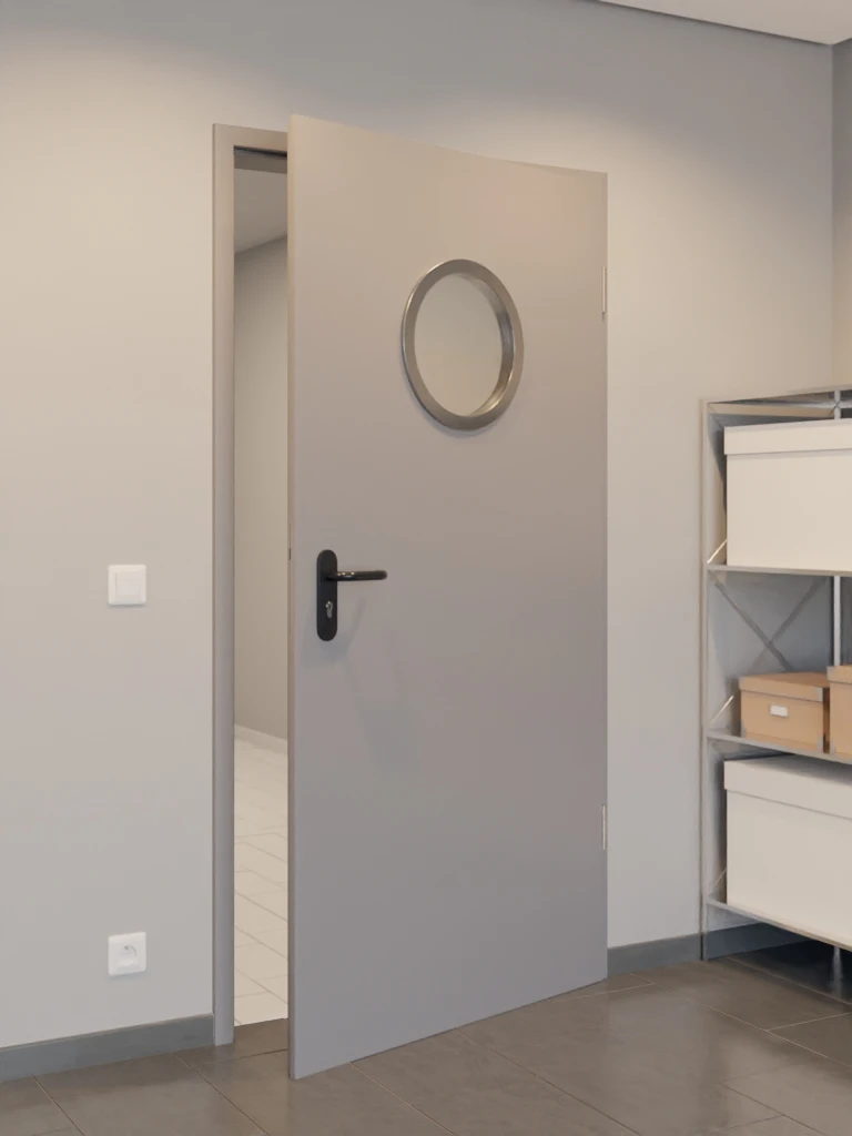 HÖRMANN Innentür-Set Stahl Innentür OIT 40-1 Mit Rundem Lichtausschnitt Inkl. Eckzarge 4 HÖRMANN Innentür-Set Stahl Innentür OIT 40-1 Mit Rundem Lichtausschnitt Inkl. Eckzarge - Image 4