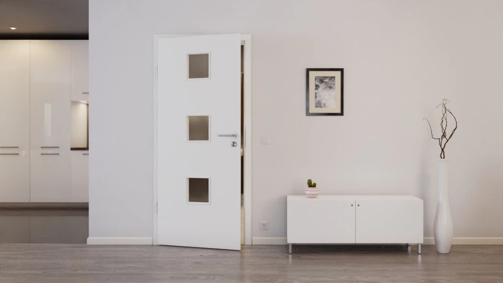 HÖRMANN Innentür Verkehrsweiß RAL 9016 Duradecor ProLine Mit Lichtausschnitt LA 10 3 HÖRMANN Innentür Verkehrsweiß RAL 9016 Duradecor ProLine Mit Lichtausschnitt LA 10 - Image 3