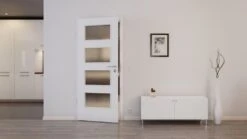 HÖRMANN Innentür Bütte Weiß Duradecor ProLine Mit Lichtausschnitt LA 9 -Türen Verkauf 2.2 innentueren baseline duradecor glatt la 9 buette weiss 159992 stilwelt front