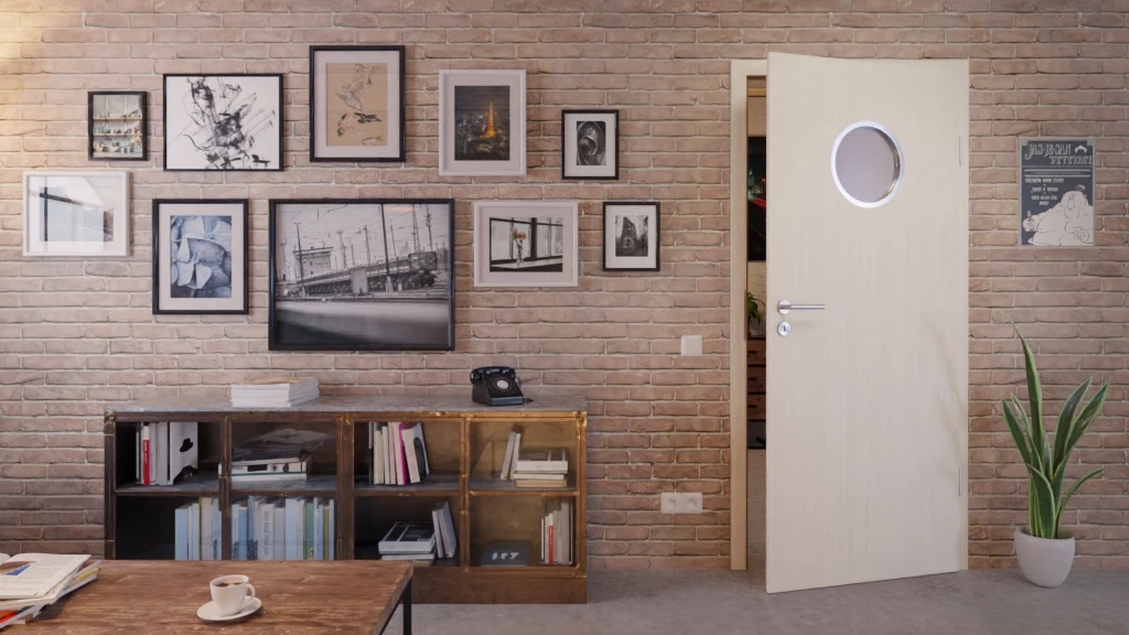 HÖRMANN Innentür Gebürstete Pinie Duradecor ProLine Mit Lichtausschnitt LA Bullauge 3 HÖRMANN Innentür Gebürstete Pinie Duradecor ProLine Mit Lichtausschnitt LA Bullauge - Image 3