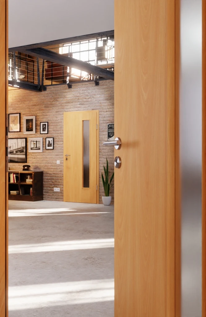 HÖRMANN Innentür Französische Buche Duradecor ProLine Mit Lichtausschnitt LA 24 Bandseitig 4 HÖRMANN Innentür Französische Buche Duradecor ProLine Mit Lichtausschnitt LA 24 Bandseitig - Image 4