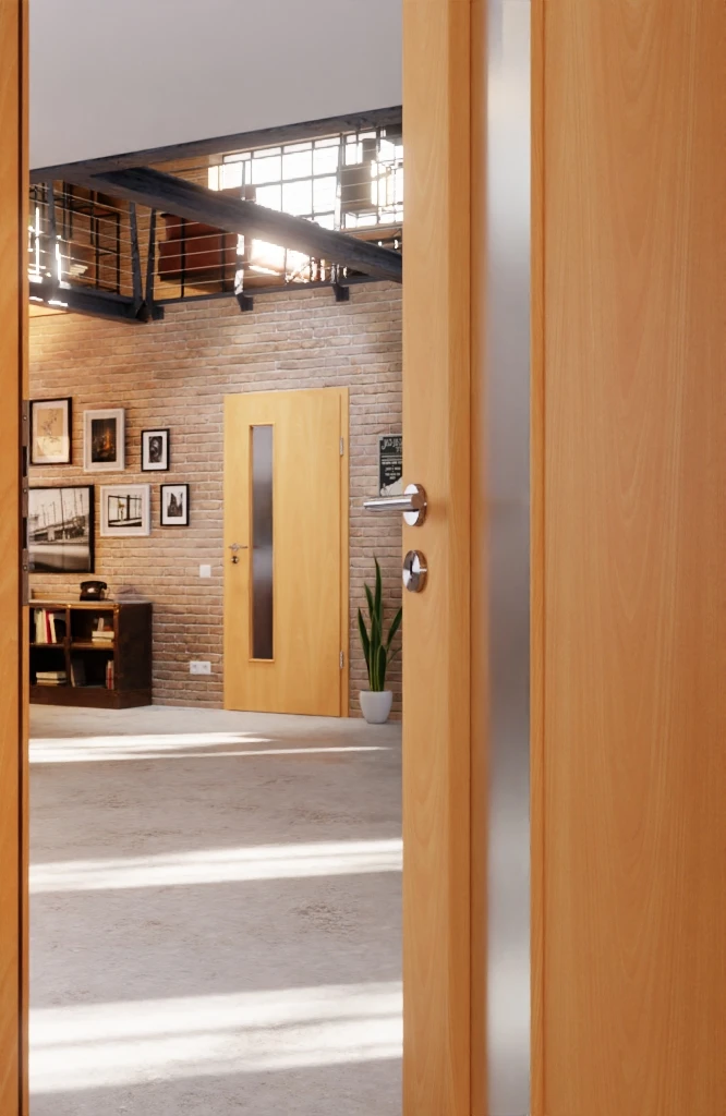 HÖRMANN Innentür Französische Buche Duradecor ProLine Mit Lichtausschnitt LA 24 Schlossseitig 4 HÖRMANN Innentür Französische Buche Duradecor ProLine Mit Lichtausschnitt LA 24 Schlossseitig - Image 4