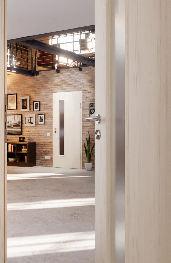 HÖRMANN Innentür Gebürstete Pinie Duradecor ProLine Mit Lichtausschnitt LA 24 Schlossseitig 4 HÖRMANN Innentür Gebürstete Pinie Duradecor ProLine Mit Lichtausschnitt LA 24 Schlossseitig - Image 4