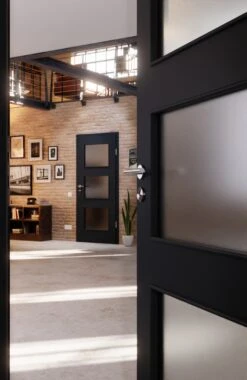 HÖRMANN Innentür Anthrazit RAL 7016 Lack ProLine Mit Lichtausschnitt LA-11 -Türen Verkauf 2.3 innentueren baseline la 11 ral7016 225426 stilwelt closeup