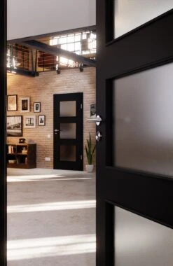 HÖRMANN Innentür Anthrazit RAL 7016 Mattlack ProLine Mit Lichtausschnitt LA 11 -Türen Verkauf 2.3 innentueren baseline la 11 ral7016 matt 224925 stilwelt closeup