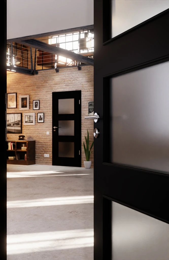 HÖRMANN Innentür Schwarz RAL 9005 Lack ProLine Mit Lichtausschnitt LA-11 4 HÖRMANN Innentür Schwarz RAL 9005 Lack ProLine Mit Lichtausschnitt LA-11 - Image 4