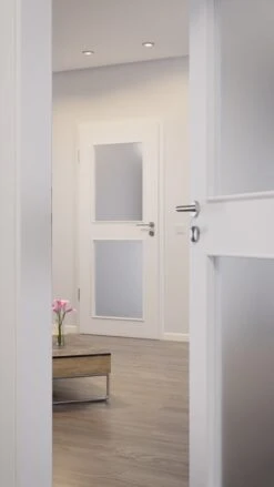 HÖRMANN Innentür Bütte Weiß Duradecor ProLine Mit Lichtausschnitt LA 12 -Türen Verkauf 2.3 innentueren baseline la 12 buette weiss 214554 stilwelt closeup