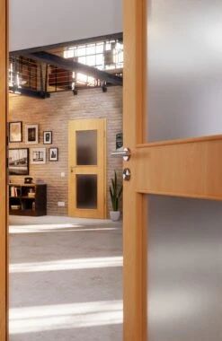 HÖRMANN Innentür Französische Buche Duradecor ProLine Mit Lichtausschnitt LA 12 -Türen Verkauf 2.3 innentueren baseline la 12 franzoesische buche 214556 stilwelt closeup