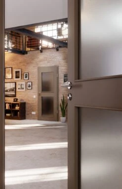 HÖRMANN Innentür Taupe RAL 7048 Mattlack ProLine Mit Lichtausschnitt LA 12 -Türen Verkauf 2.3 innentueren baseline la 12 ral7048 matt 224923 stilwelt closeup