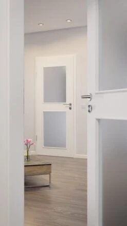 HÖRMANN Innentür Verkehrsweiß RAL 9016 Mattlack ProLine Mit Lichtausschnitt LA 12 -Türen Verkauf 2.3 innentueren baseline la 12 ral9016 224924 stilwelt closeup