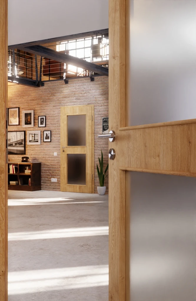 HÖRMANN Innentür Wildeiche Duradecor ProLine Mit Lichtausschnitt LA 12 4 HÖRMANN Innentür Wildeiche Duradecor ProLine Mit Lichtausschnitt LA 12 - Image 4