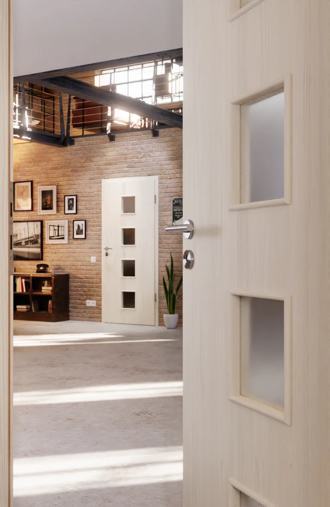 HÖRMANN Innentür Gebürstete Pinie Duradecor ProLine Mit Lichtausschnitt LA 14 4 HÖRMANN Innentür Gebürstete Pinie Duradecor ProLine Mit Lichtausschnitt LA 14 - Image 4