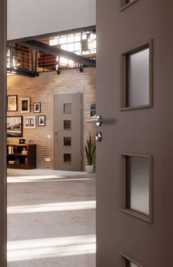 HÖRMANN Innentür Taupe RAL 7048 Lack ProLine Mit Lichtausschnitt LA-14 -Türen Verkauf 2.3 innentueren baseline la 14 ral7048 225575 stilwelt closeup