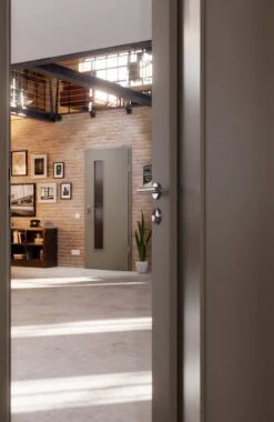 HÖRMANN Innentür Staubgrau RAL 7037 Mattlack ProLine Mit Lichtausschnitt LA 24 Schlossseitig 12 HÖRMANN Innentür Staubgrau RAL 7037 Mattlack ProLine Mit Lichtausschnitt LA 24 Schlossseitig -Türen Verkauf 2.3 innentueren baseline la 24 s ral7037 matt 226363 stilwelt closeup