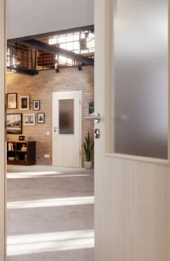 HÖRMANN Innentür Gebürstete Pinie Duradecor ProLine Mit Lichtausschnitt LA 7 -Türen Verkauf 2.3 innentueren baseline la 7 gebuerstete pinie 214857 stilwelt closeup