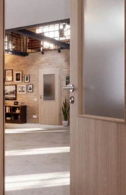 HÖRMANN Innentür Graueiche Duradecor ProLine Mit Lichtausschnitt LA 7 -Türen Verkauf 2.3 innentueren baseline la 7 graueiche 214860 stilwelt closeup