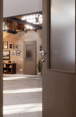 HÖRMANN Innentür Taupe RAL 7048 Mattlack ProLine Mit Lichtausschnitt LA 7 -Türen Verkauf 2.3 innentueren baseline la 7 ral7048 matt 224905 stilwelt closeup