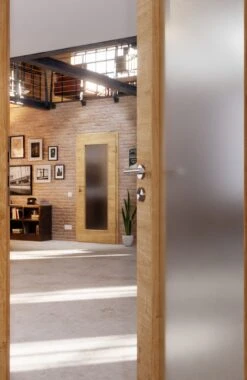 HÖRMANN Innentür Wildeiche Quer Duradecor ProLine Mit Lichtausschnitt LA 8 -Türen Verkauf 2.3 innentueren baseline la 8 cross wildeiche 214927 stilwelt closeup