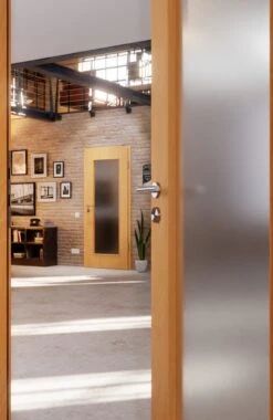 HÖRMANN Innentür Französische Buche Duradecor ProLine Mit Lichtausschnitt LA 8 -Türen Verkauf 2.3 innentueren baseline la 8 franzoesische buche 214931 stilwelt closeup