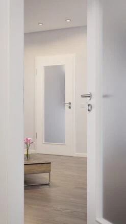 HÖRMANN Innentür Verkehrsweiß RAL 9016 Duradecor ProLine Mit Lichtausschnitt LA 8 -Türen Verkauf 2.3 innentueren baseline la 8 ral9016 214943 stilwelt closeup