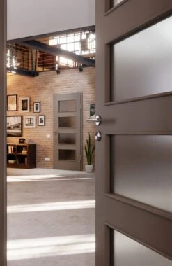 HÖRMANN Innentür Taupe RAL 7048 Lack ProLine Mit Lichtausschnitt LA-9 -Türen Verkauf 2.3 innentueren baseline la 9 ral7048 225571 stilwelt closeup