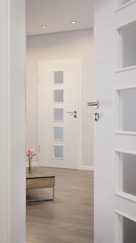 HÖRMANN Innentür Leinen Weiß Duradecor Proline Concepto Mit Lichtausschnitt LA 5 3 HÖRMANN Innentür Leinen Weiß Duradecor Proline Concepto Mit Lichtausschnitt LA 5 - Image 3