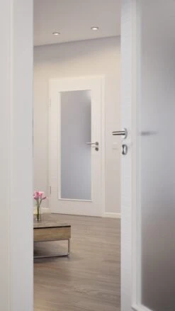 HÖRMANN Innentür Schiefer Weiß Duradecor Proline Concepto Mit Lichtausschnitt LA 8 -Türen Verkauf 2.3 innentueren concepto la 8 schiefer weiss 187566 stilwelt closeup